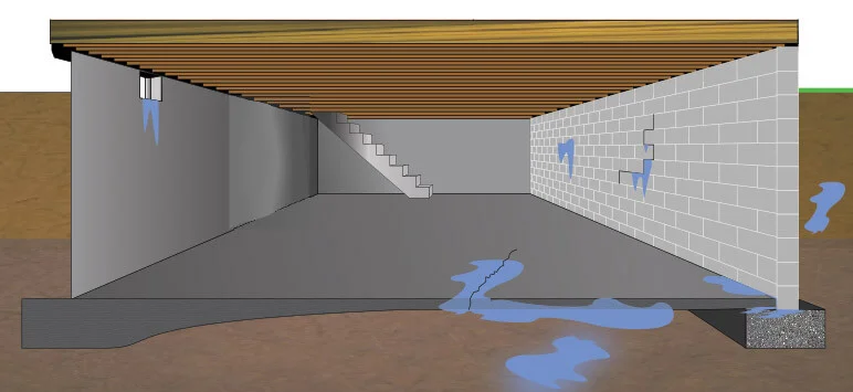 Basement Waterproofing, Foundation Repair, Mold Removal